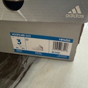 Adidas Kids Hoops Mid 3.0 K Gray Sneakers